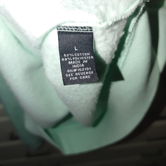 Blind Rooster Pullover Hoodie Sweatshirt Elevate "Never Give Up" Mint Green L - Picture 9 of 10